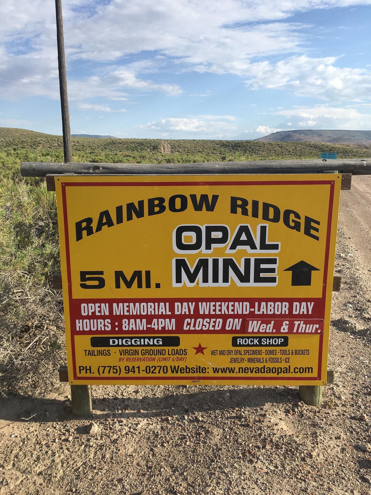 Rainbow Ridge Opal Mine