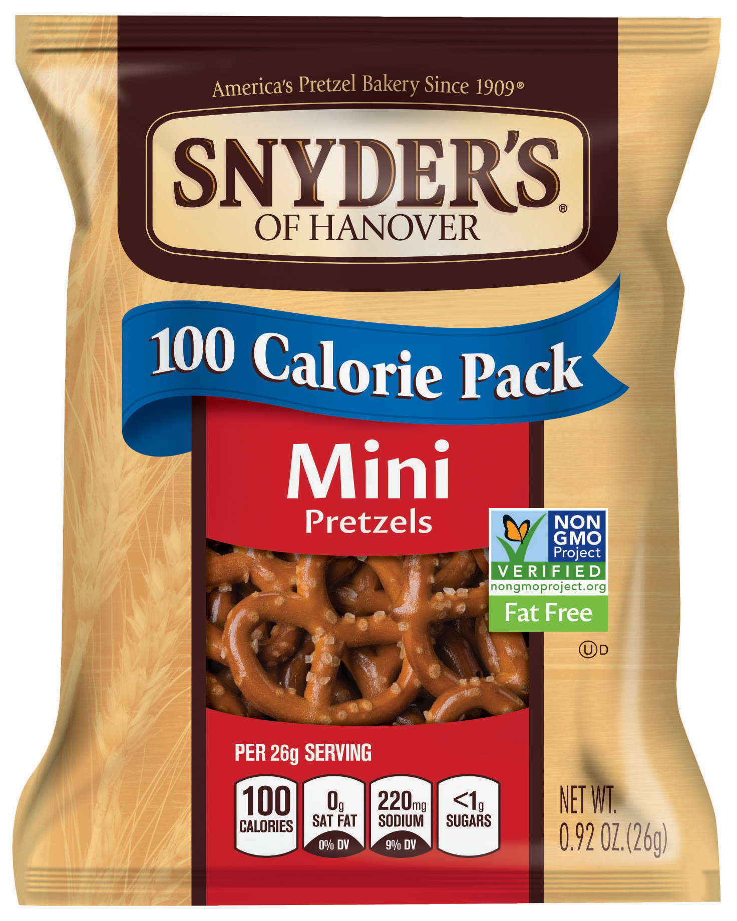 Snyders 100 Calorie Packs Pretzels