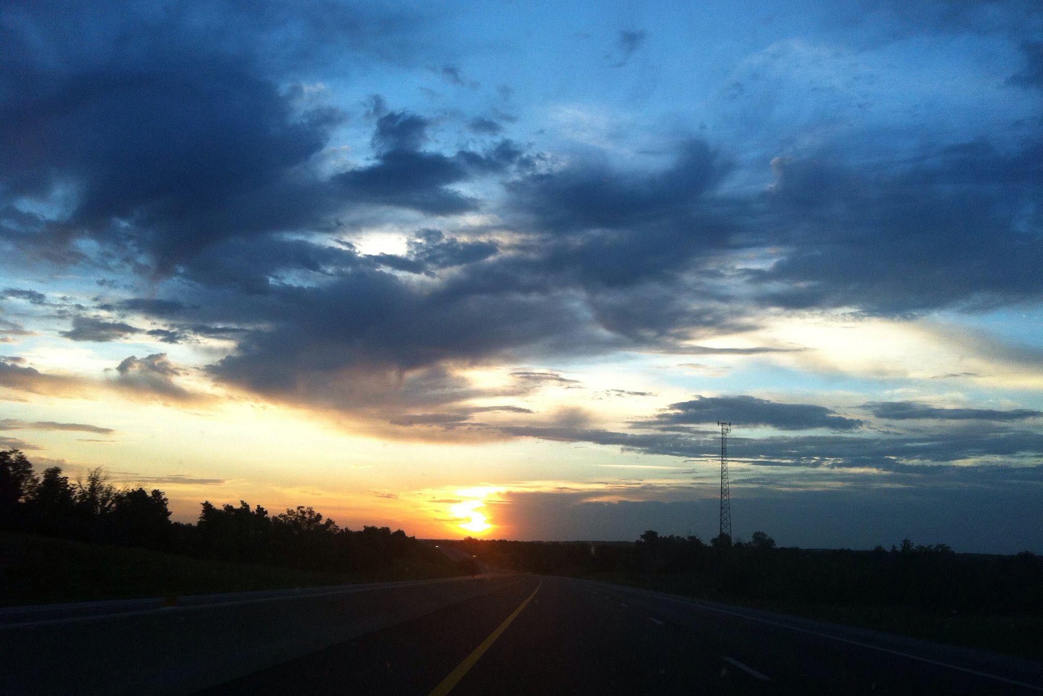 sunset over luther