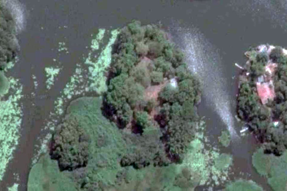Aerial of La Cornelia Island, Nicaragua