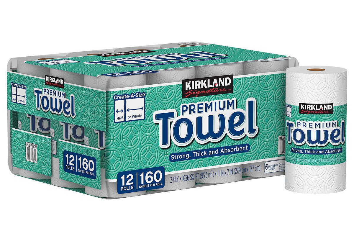 Kirkland Signature Create-a-Size Paper Towels, 2-Ply 12-Count