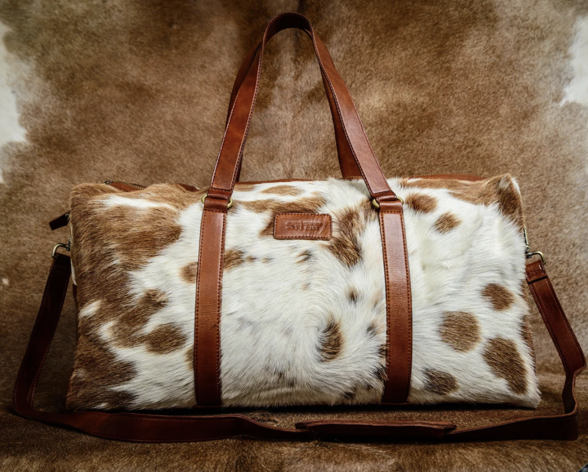 Cowhide Travel Bag