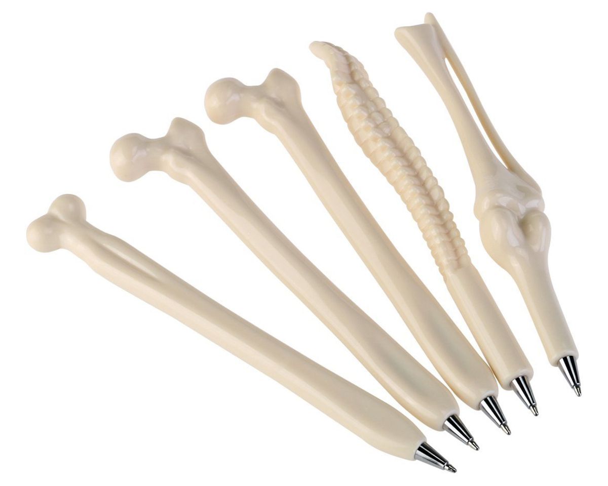 Tinksky Novelty Bone Design Ballpiont Pens with Black Ink, Pack of 10