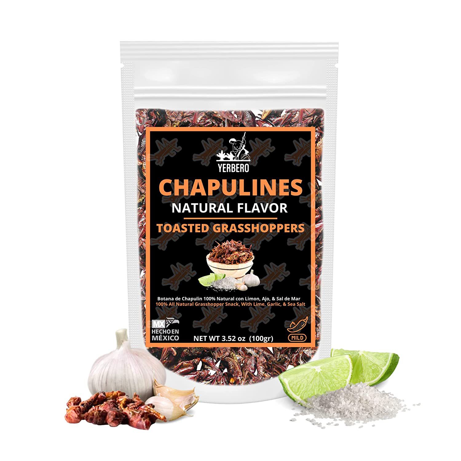 Yerbero Fresh Chapulines Sabor Natural From Oaxaca