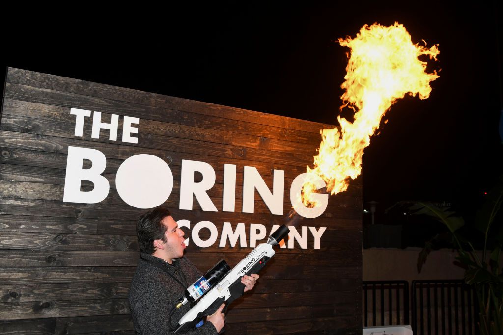 man using flamethrower