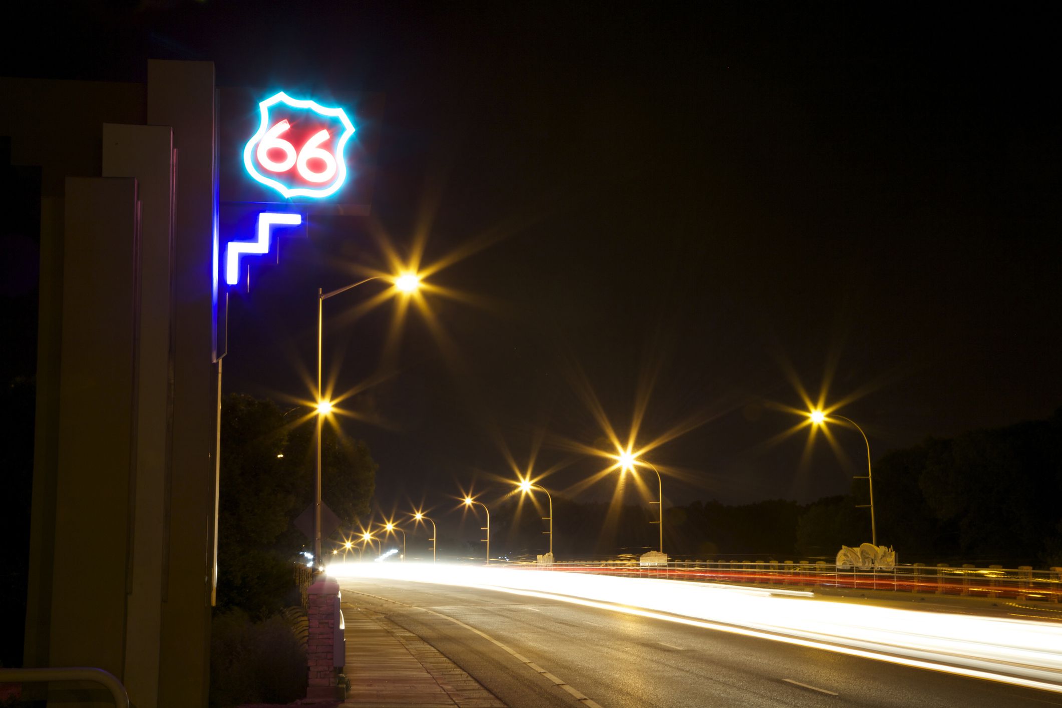 rio grande bridge at night