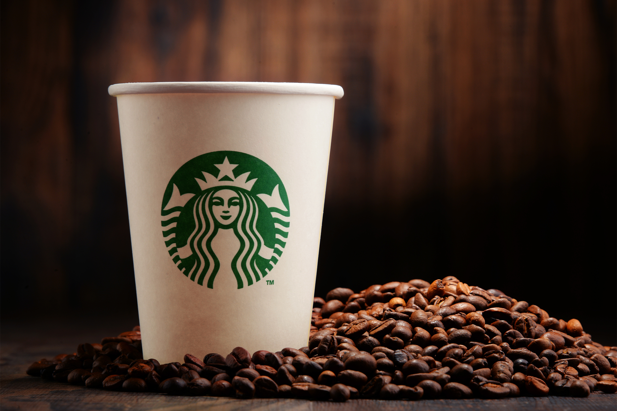 Starbucks coffee and beans