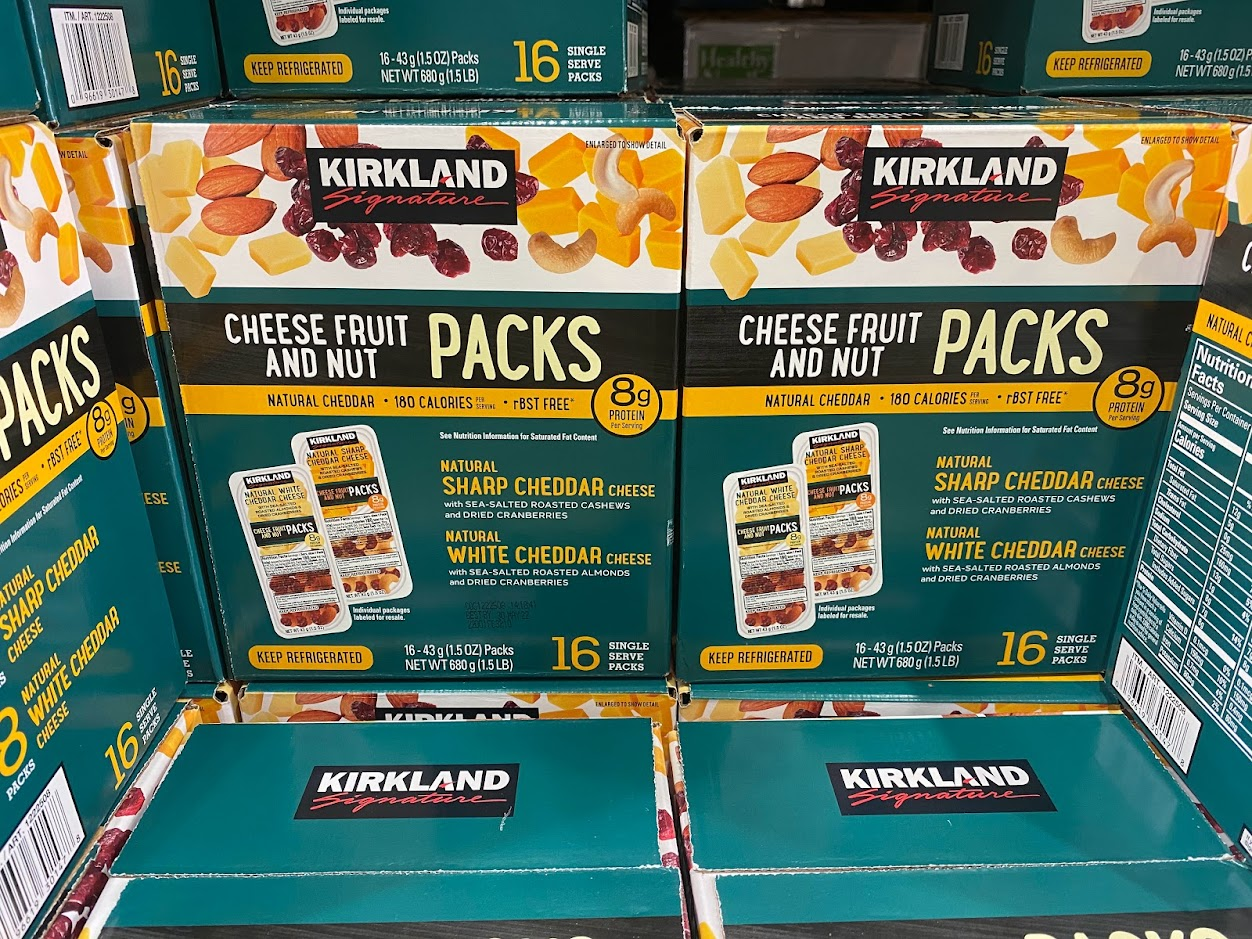 Kirkland Signature Cheese, Fruit and Nut Packs Costco