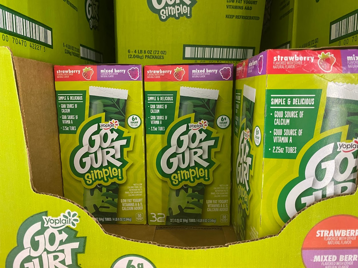 Yoplait Go-Gurt Simple Yogurt Costco