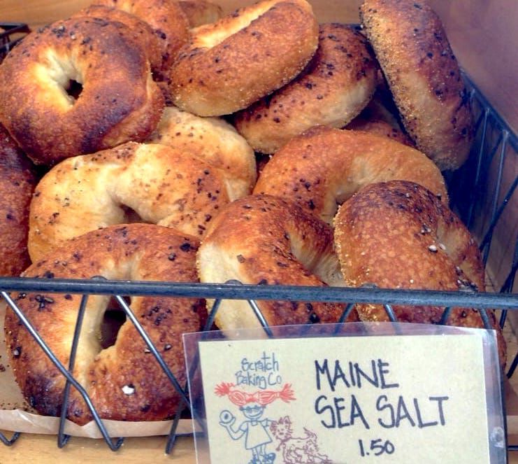 Scratch Baking Co. sea salt bagel basket