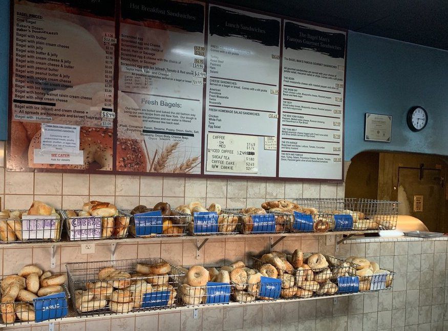 The Bagel Man bagel basket assortment