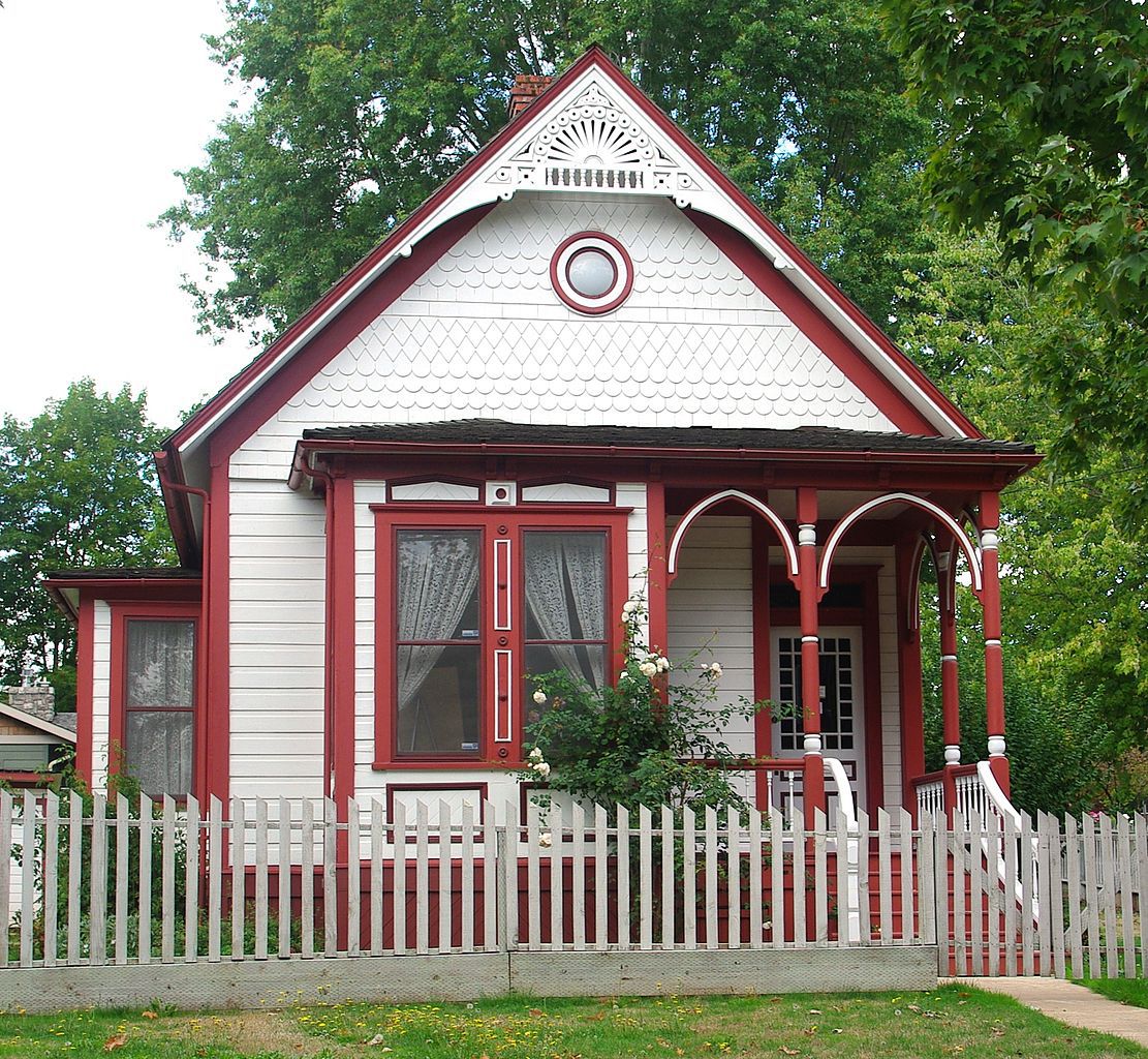 Exterior view of the John W. Tigard house in Tigard, Oregon.