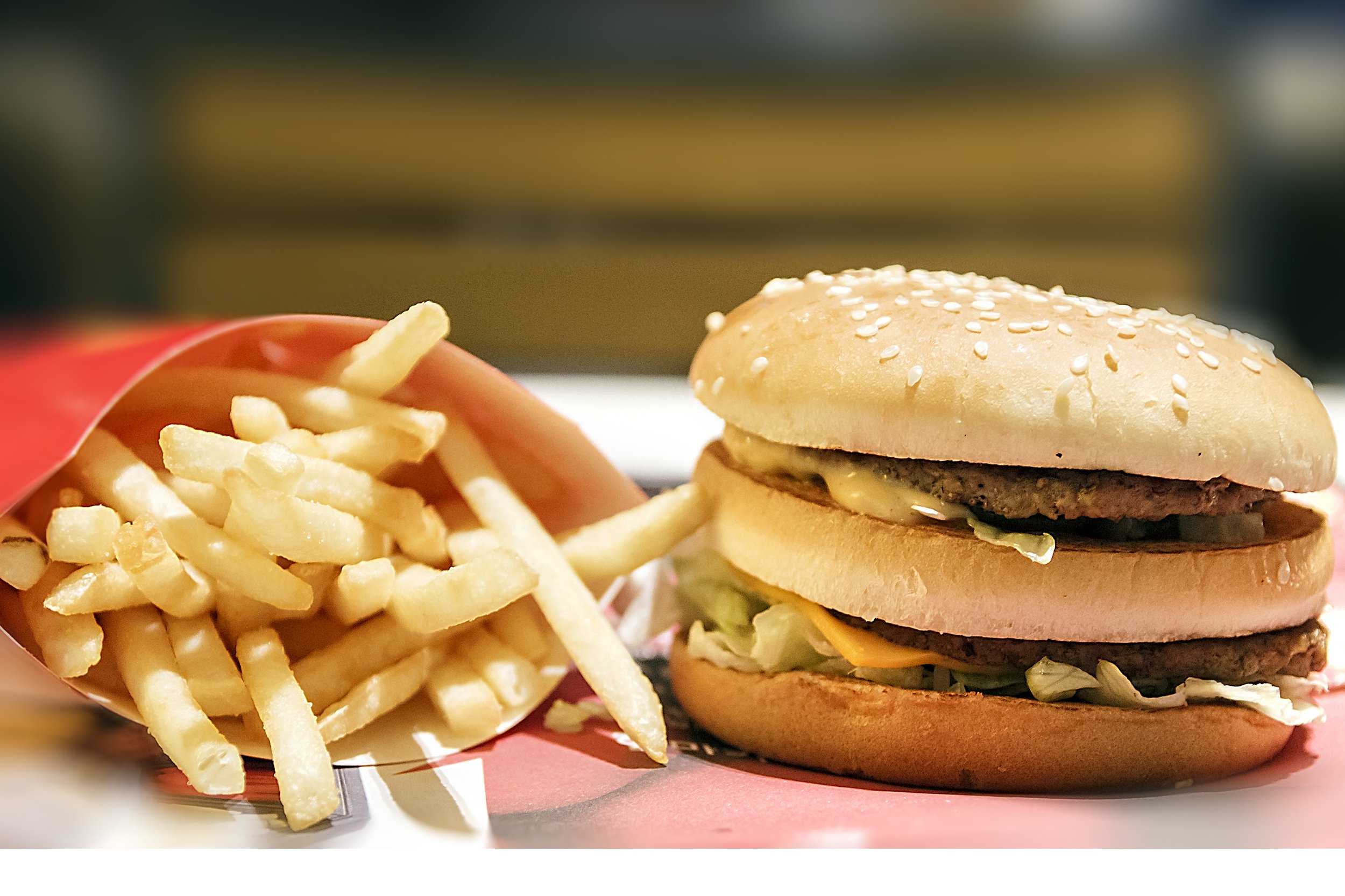 McDonald's burger and fries