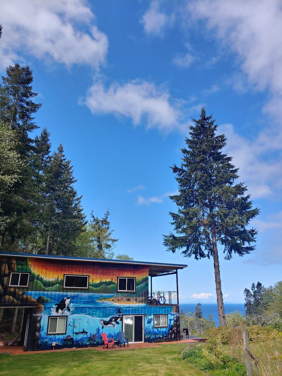 Ocean-View Shipping Container