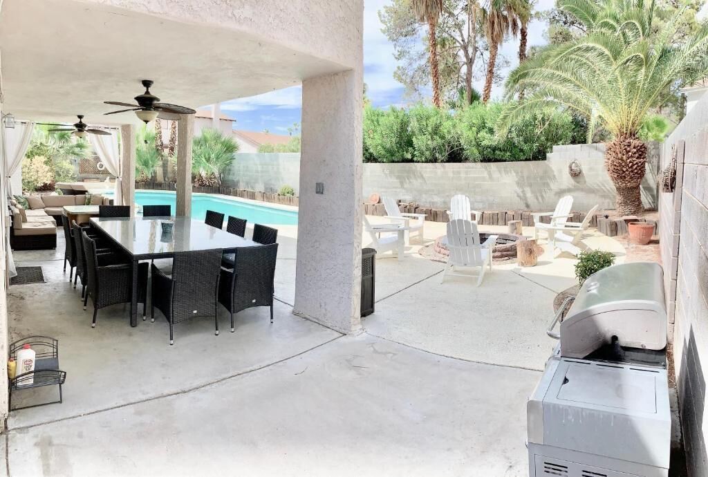 Pool, Fire Pit, and Pool Table