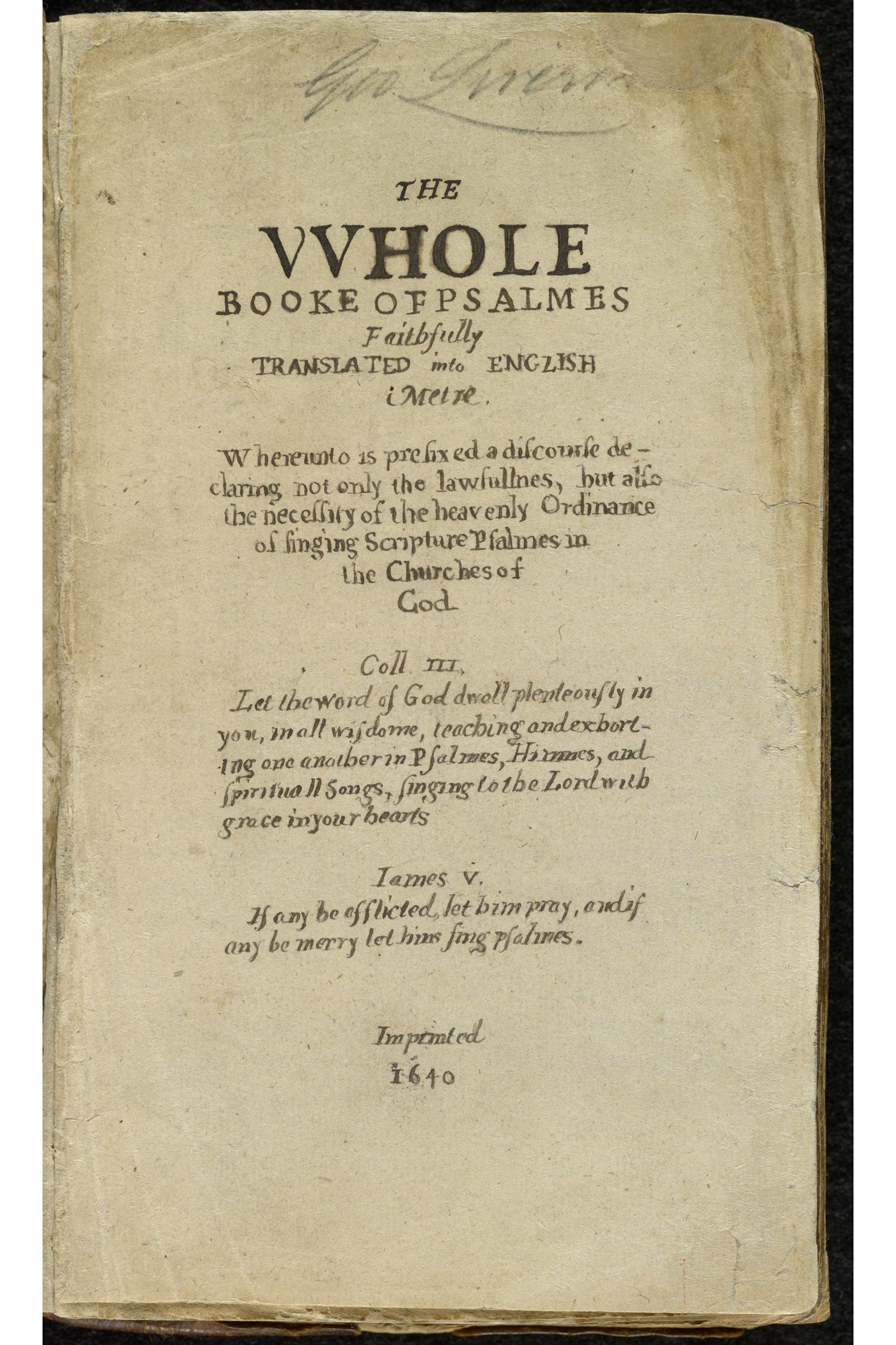 Bay Psalm Book