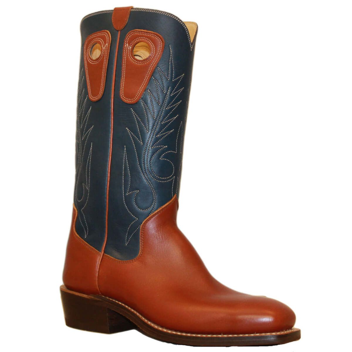 Beck Handmade Cowboy Boot Blue Tan