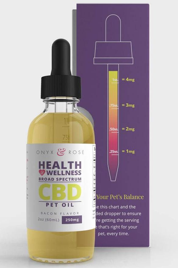 cbd pet oil from onyx & rose
