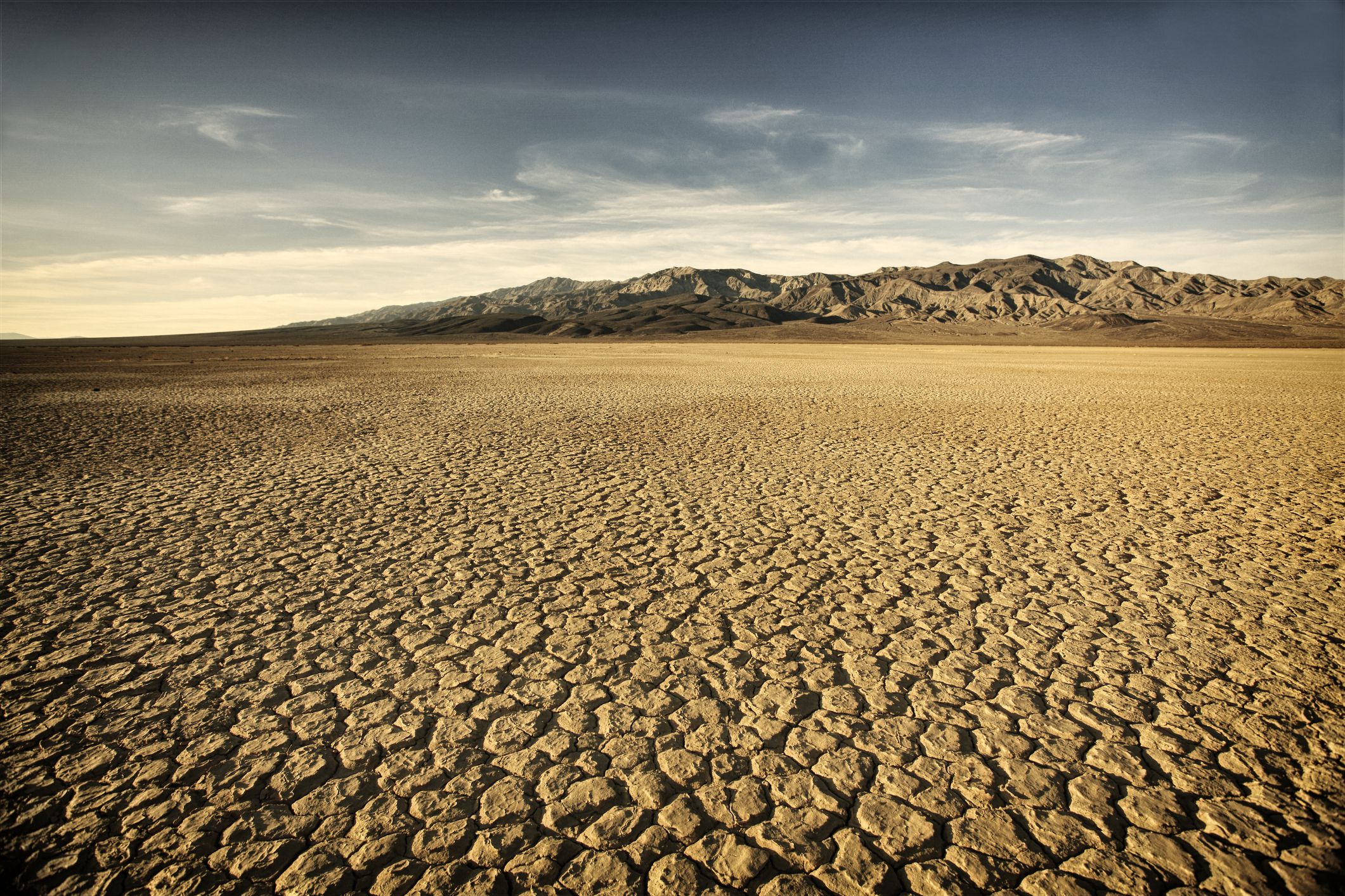 Dry Cracked Lake Bed