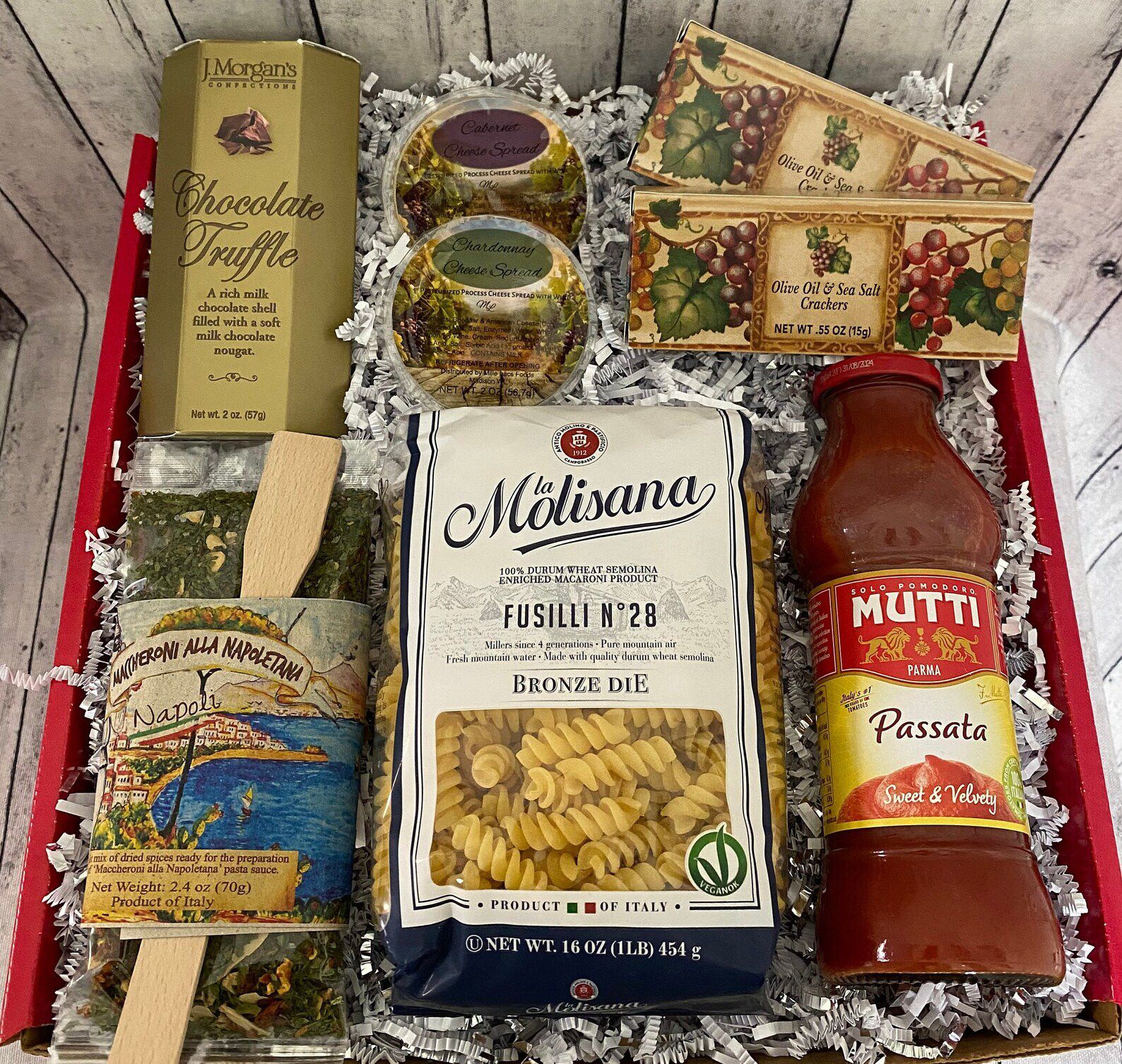 Italian Gourmet Pasta Dinner Gift Box By TheGiftyGrape