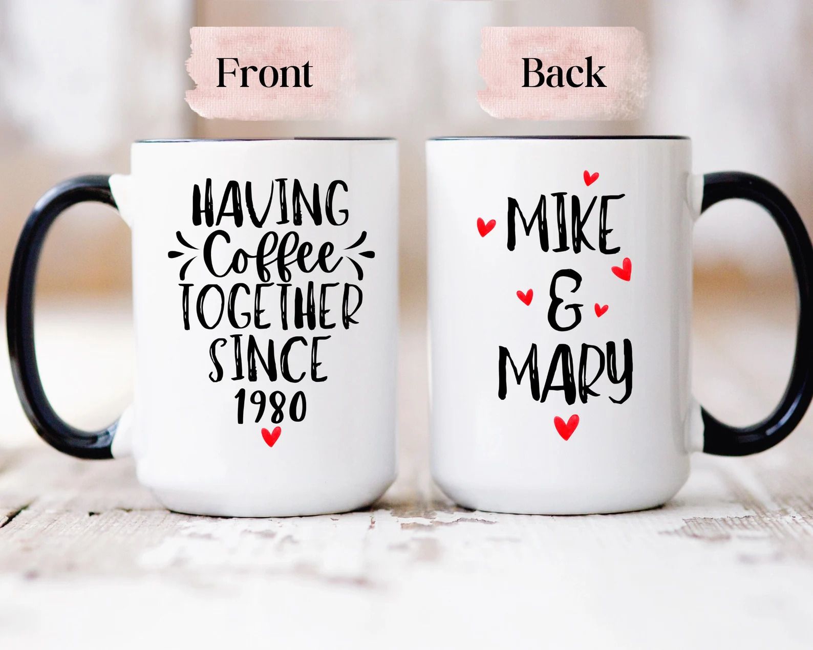 Personalized Anniversary Mug By OhForMugSake