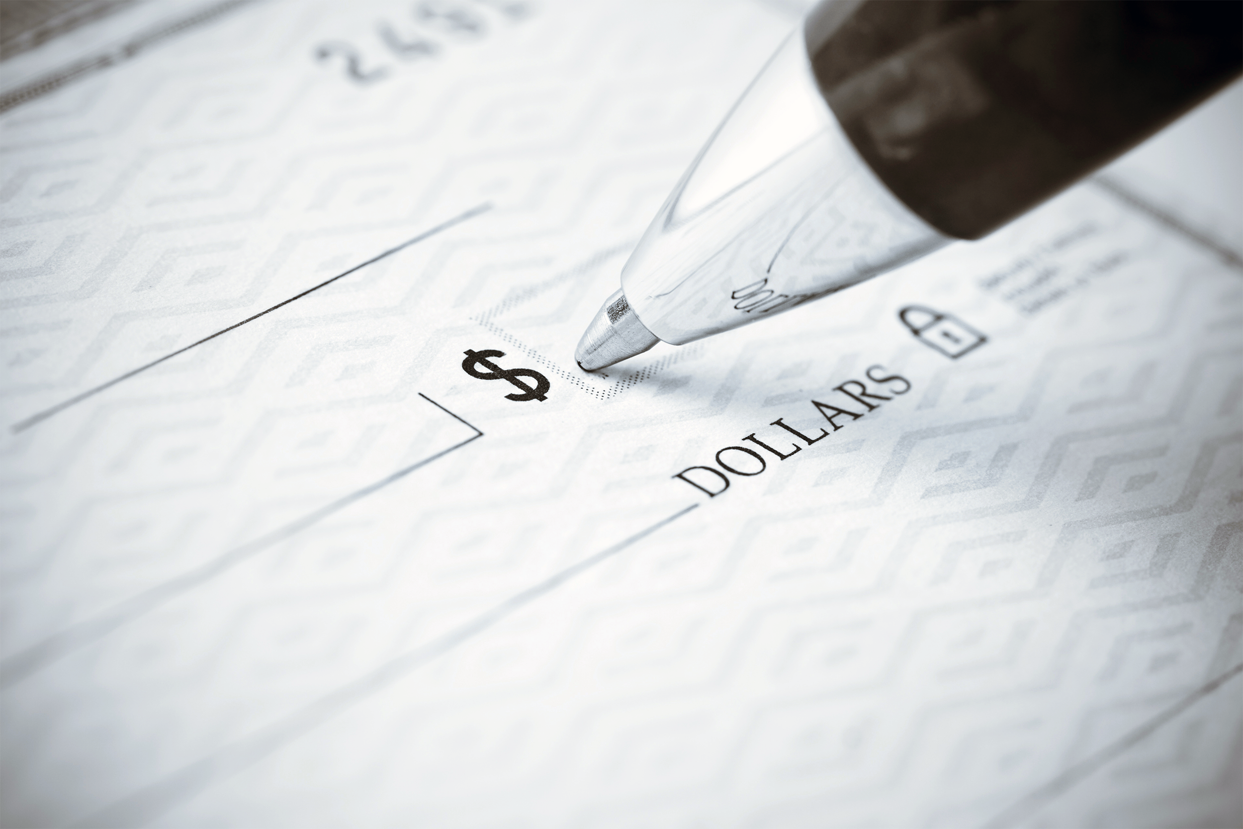 Writing a check