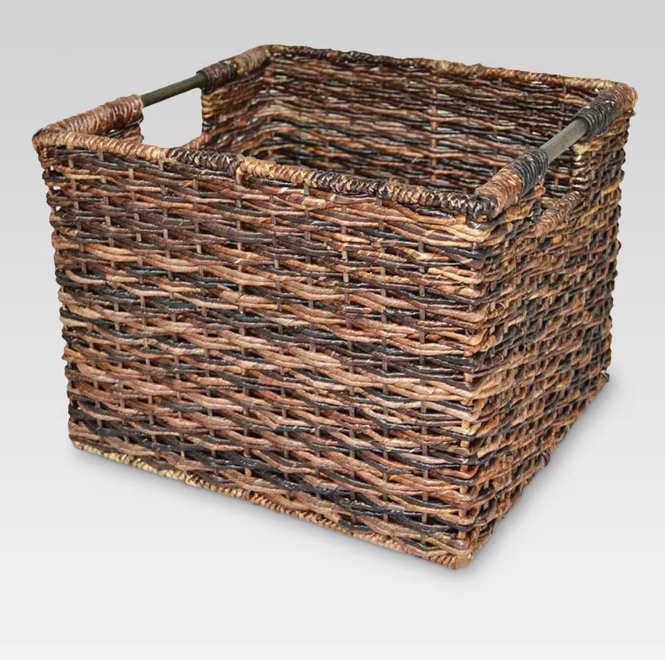 Threshold Large Wicker Milk Crate