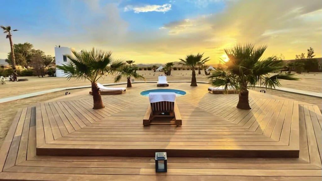 Desert Shipping Container With Pool: More