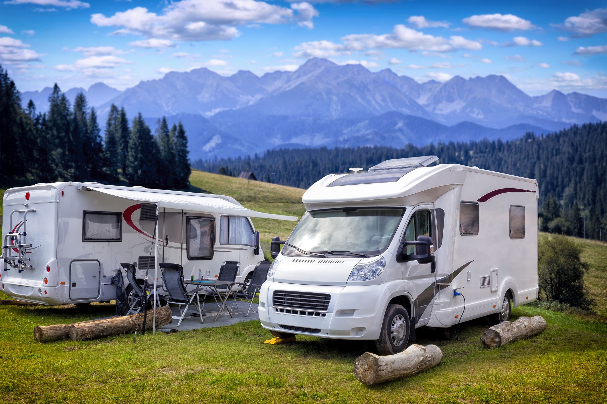 Vacations in Poland - summer with motorhomes in the Bukowina Tatrzanska, Tatra Mountains