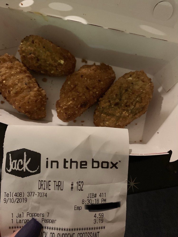 Jack in the Box Stuffed Jalapeños