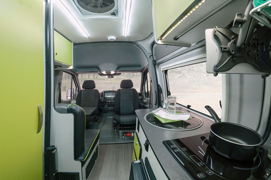 interior of the Winnebago Revel