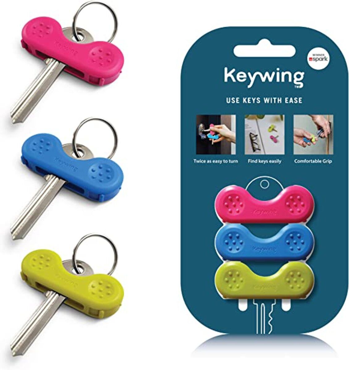 Dext Keywing Key Turner Aid, 3-Pack