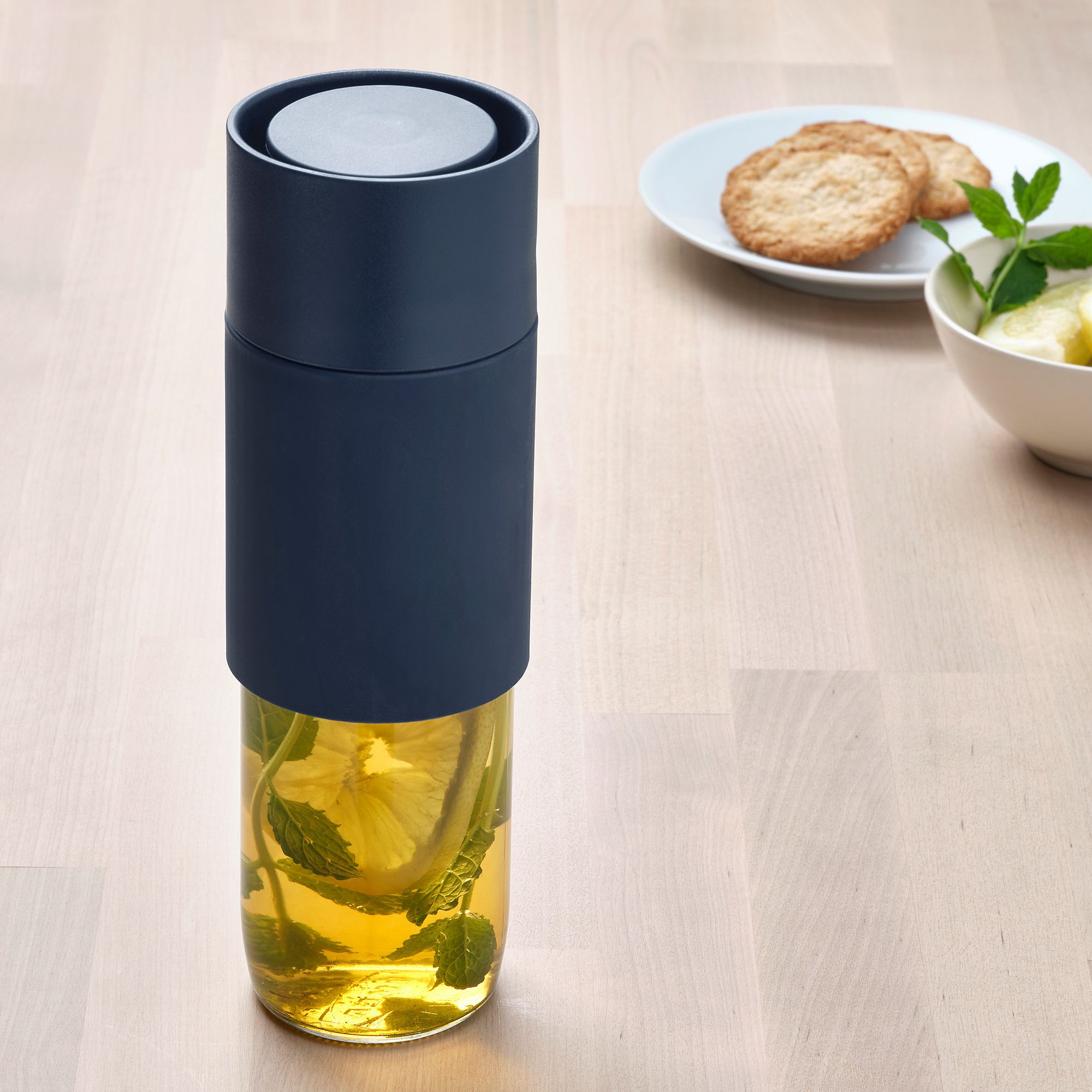 EFTERSTRAVA Travel Mug, Clear Glass/Silicone