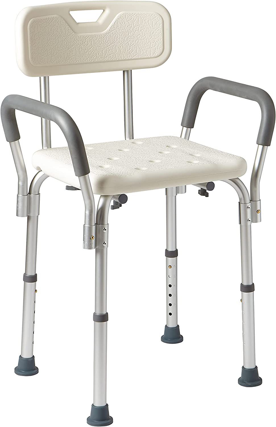 Medline Shower Chair Bath Seat with Padded Armrests and Back