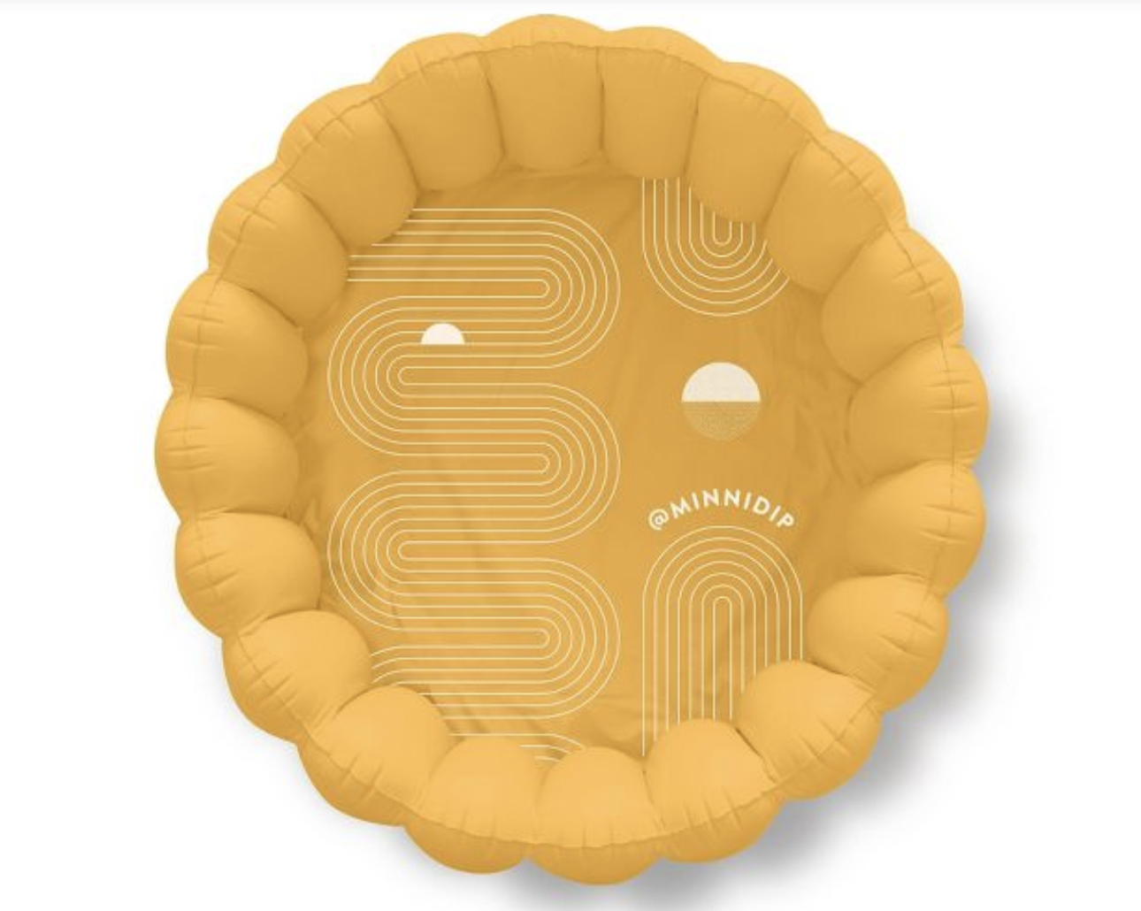 Minnidip Tufted Pool in Sunwashed Marigold
