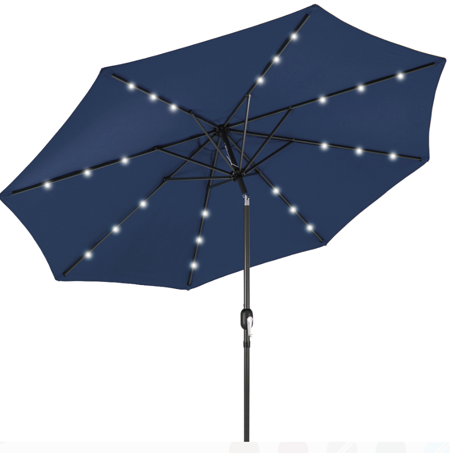 patio lighted umbrella