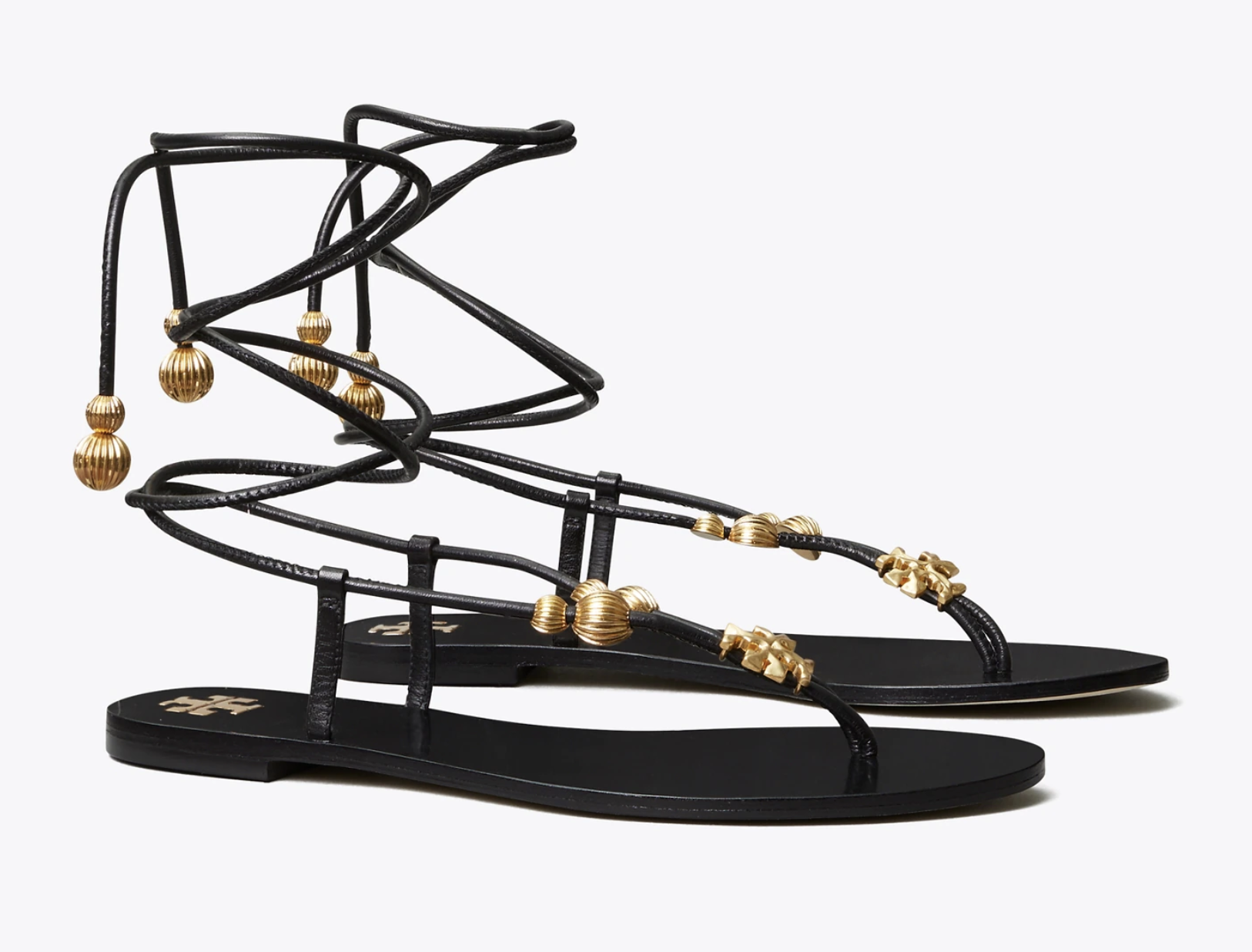 Tory Burch Capri Flat Lace Up Sandal