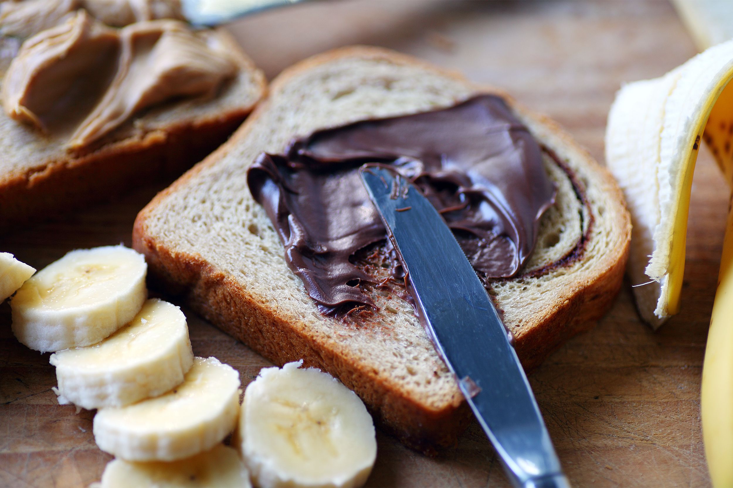 Nutella and banana sandwich