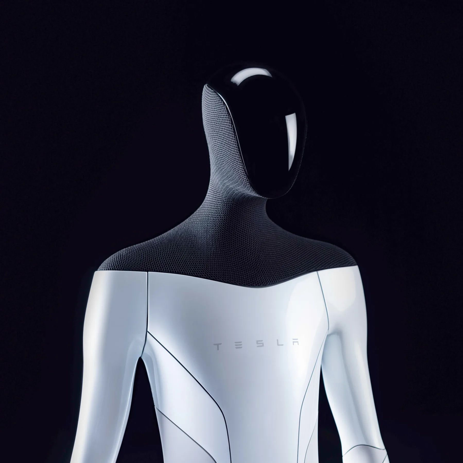 Tesla Bot with black background