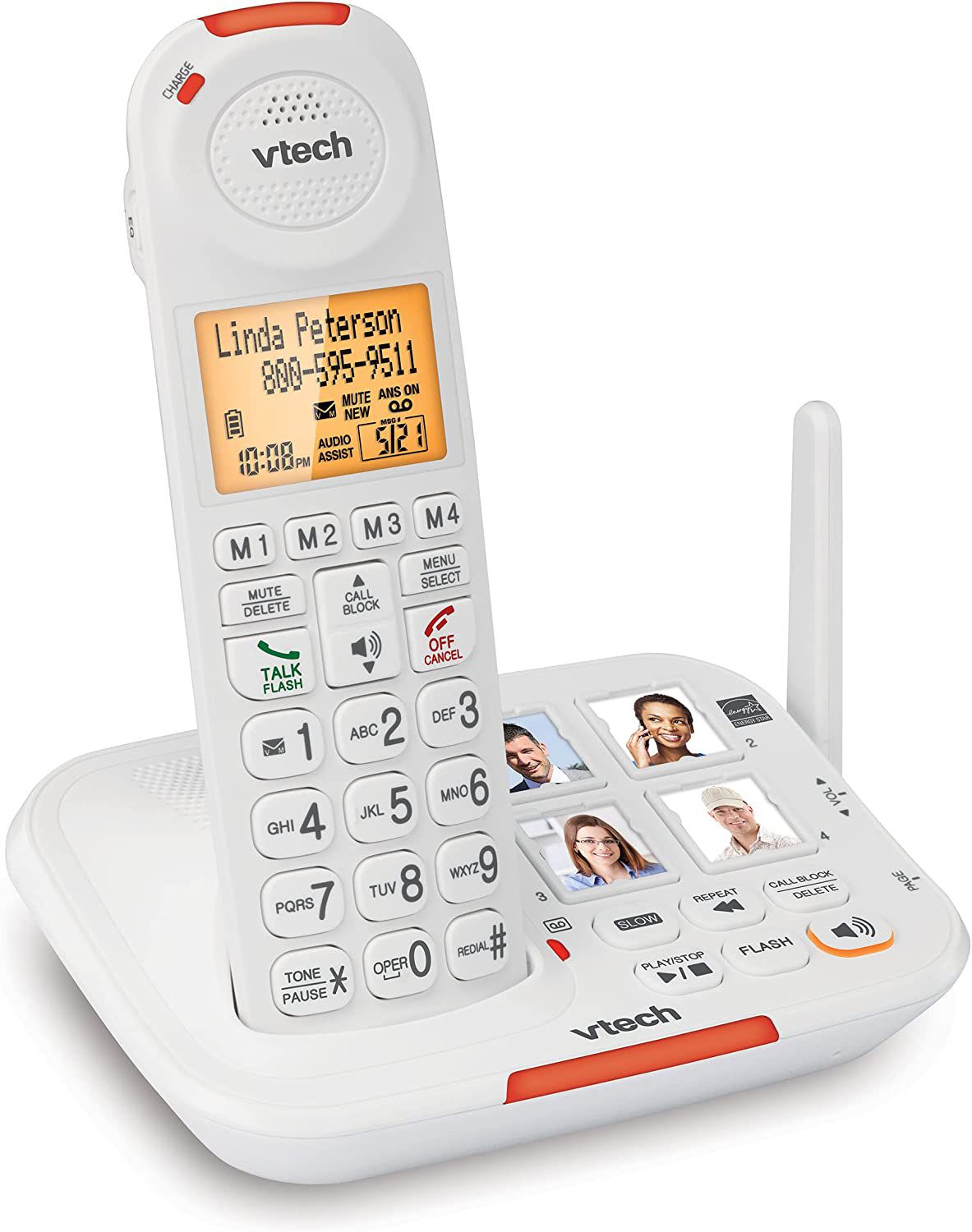 VTech SN5127 Amplified Cordless Senior Phone with Answering Machine