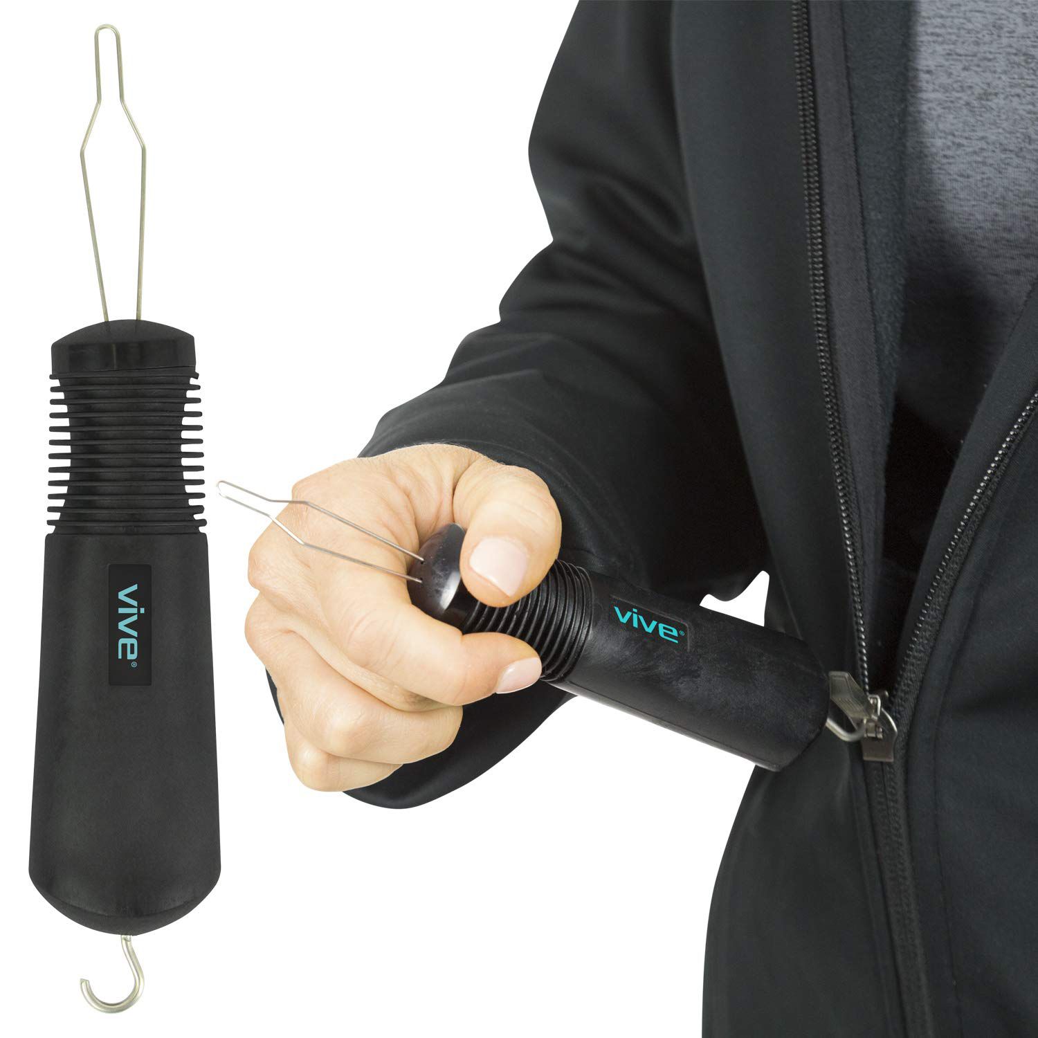 Vive Button Hook and Zipper Pull Helper