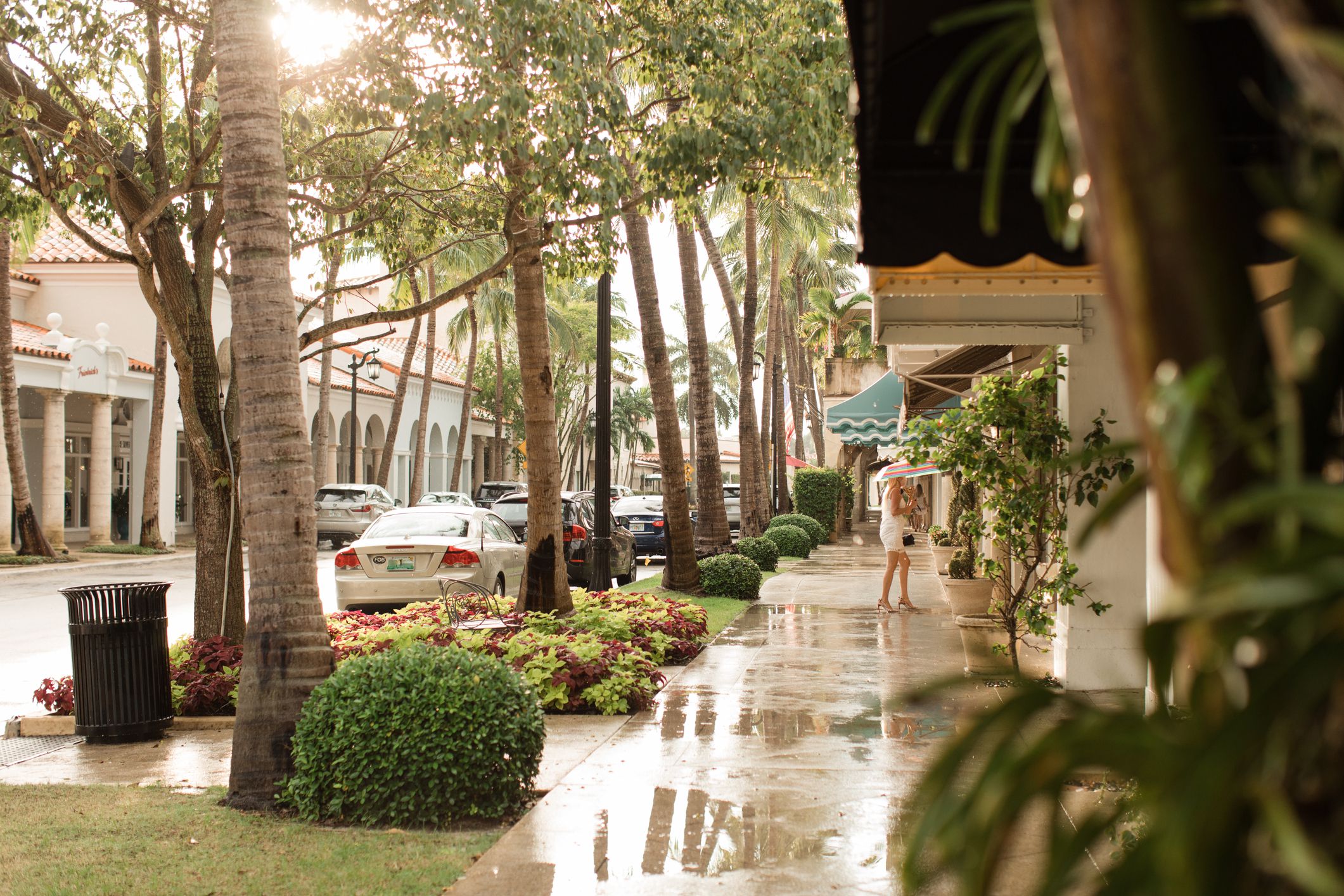 Sun After a Stormy Rain Shower in Palm Beach, Florida.