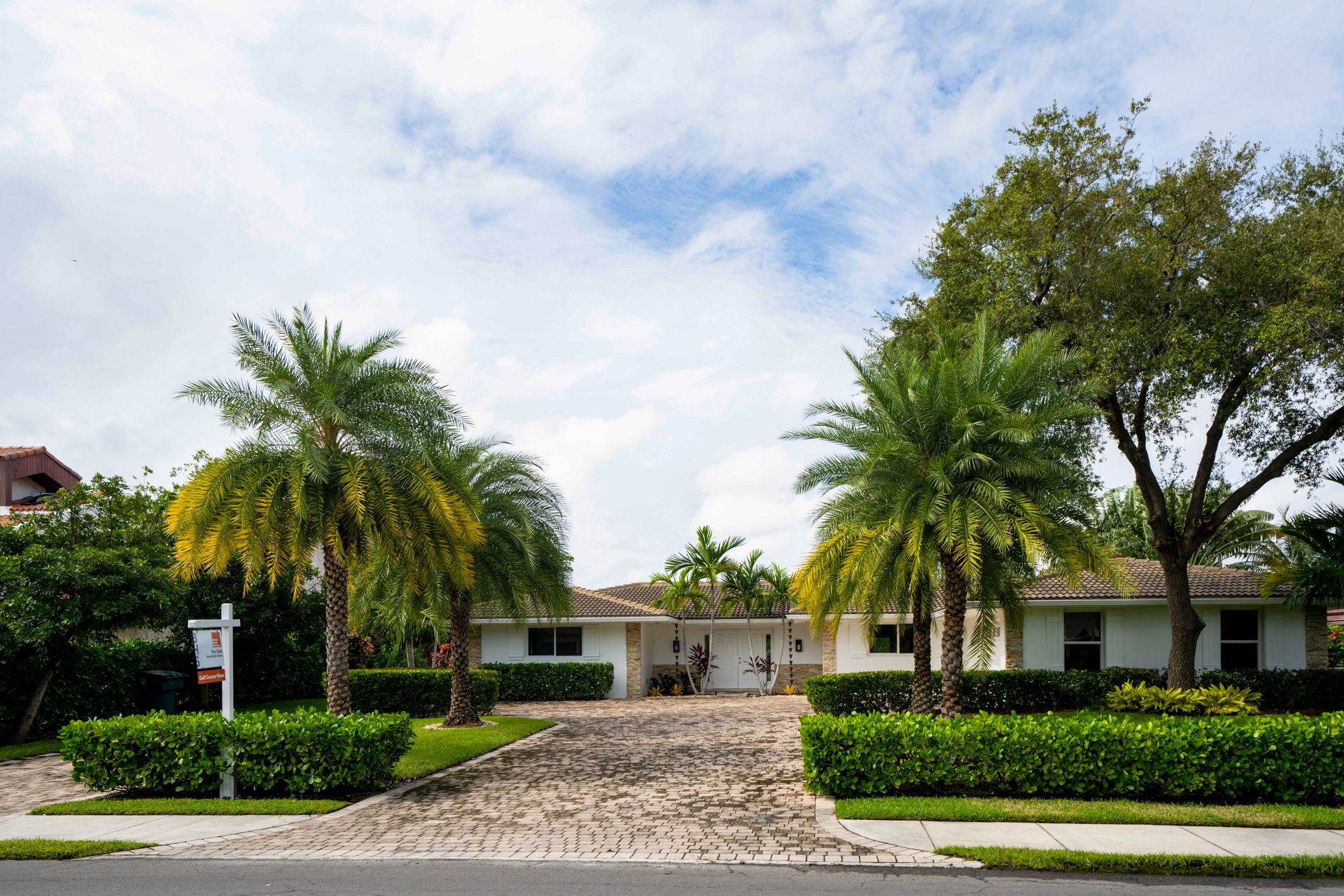 Hollywood, FL, USA - November 10, 2020: Luxury newly built home for sale Hallandale FL USA