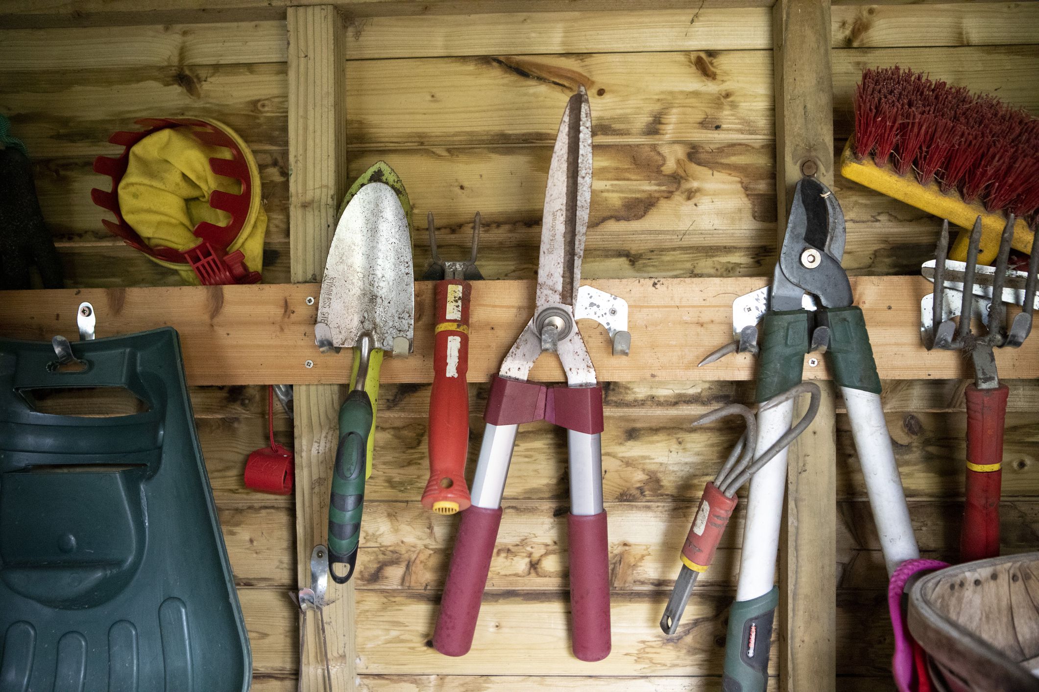The potting shed in the garden at home