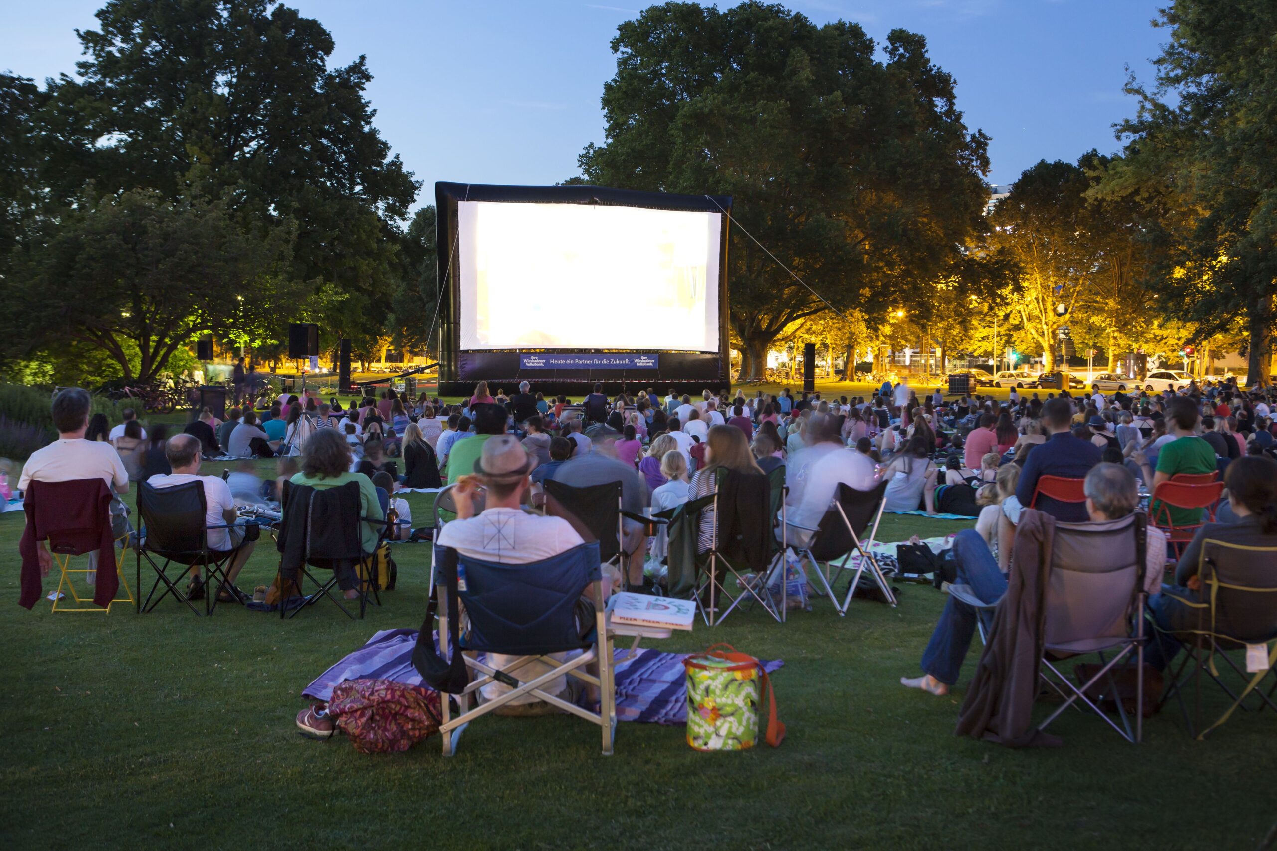 outdoor movie in the park