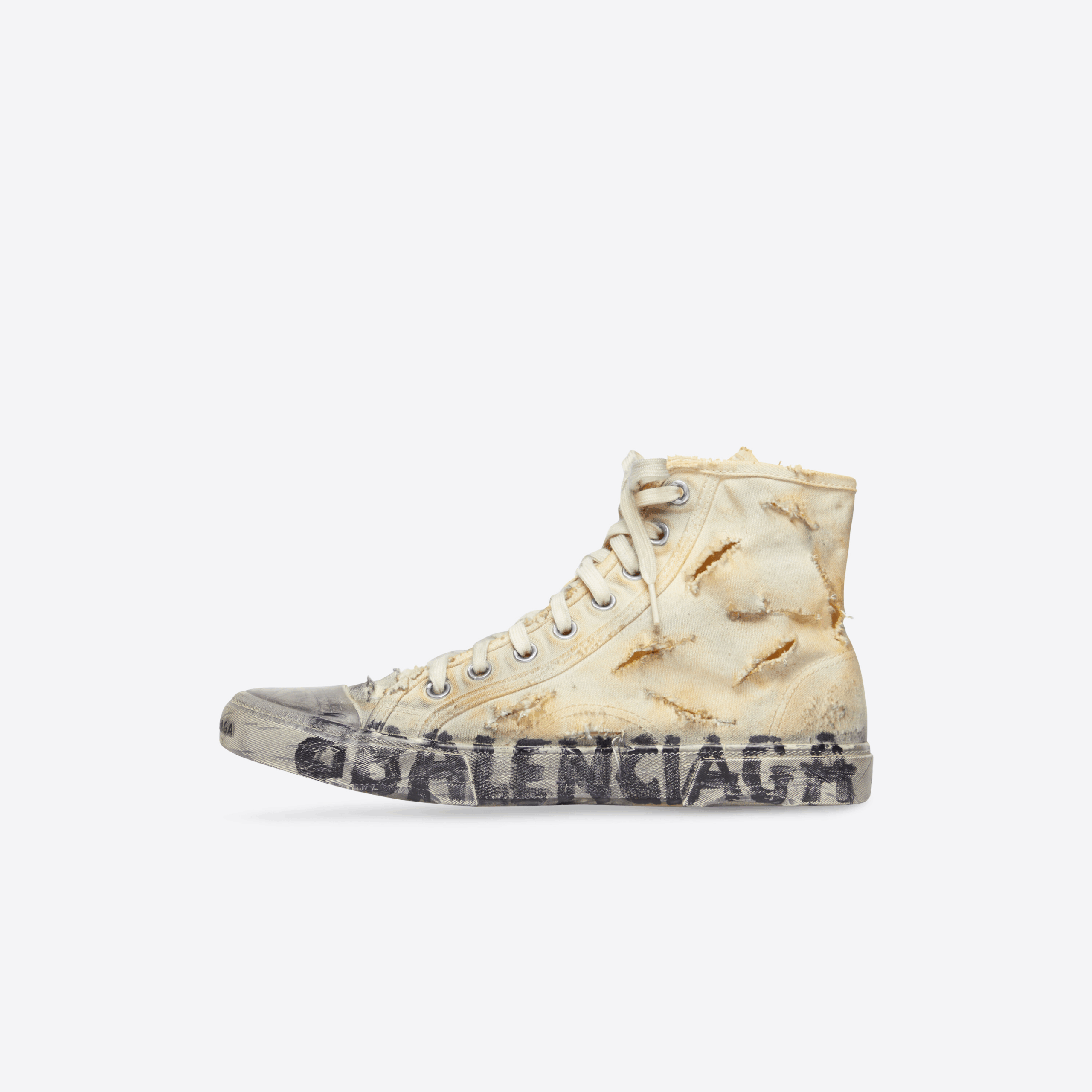 Balenciaga PARIS HIGH TOP SNEAKER FULL DESTROYED