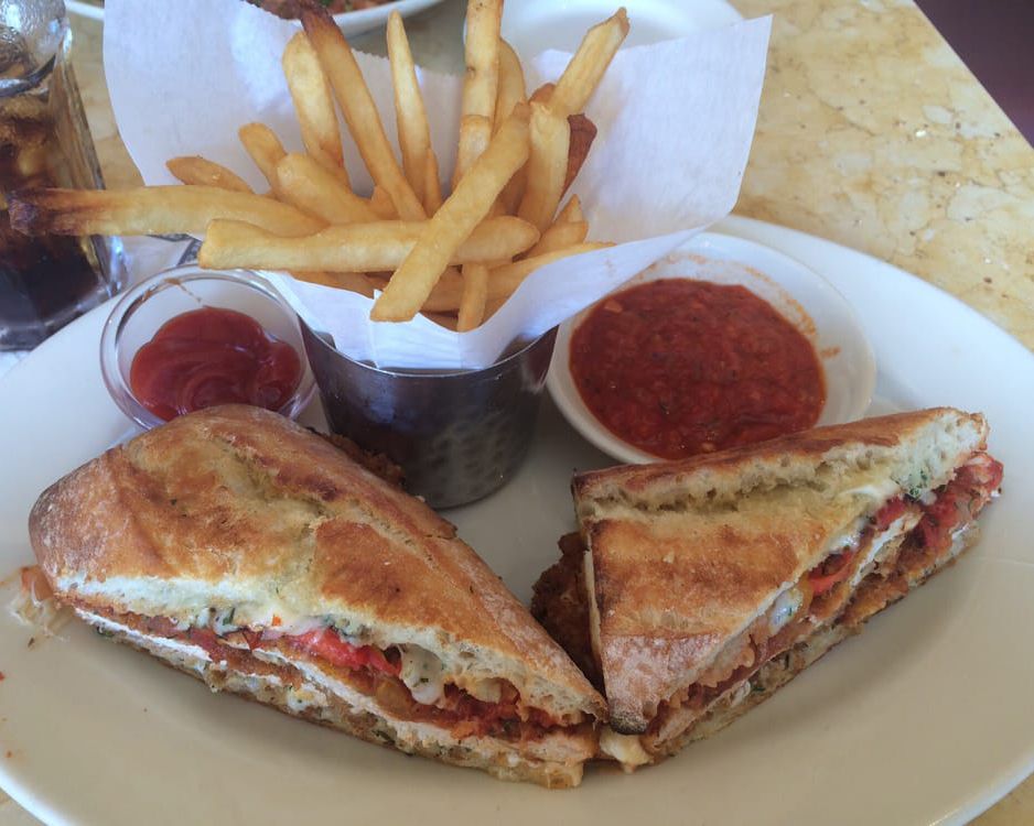 Chicken Parmesan Sandwich from the Cheesecake Factory