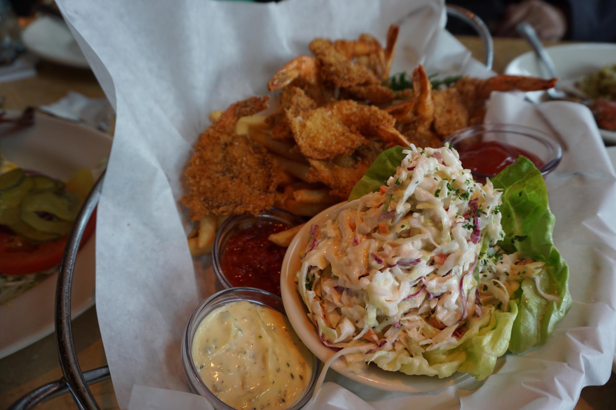 Fried Shrimp Platter from the Cheesecake Factory