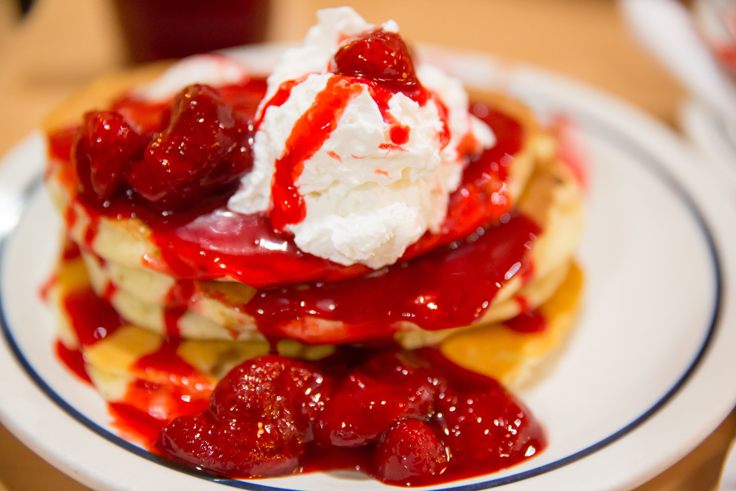 Strawberry Cheesecake Pancakes