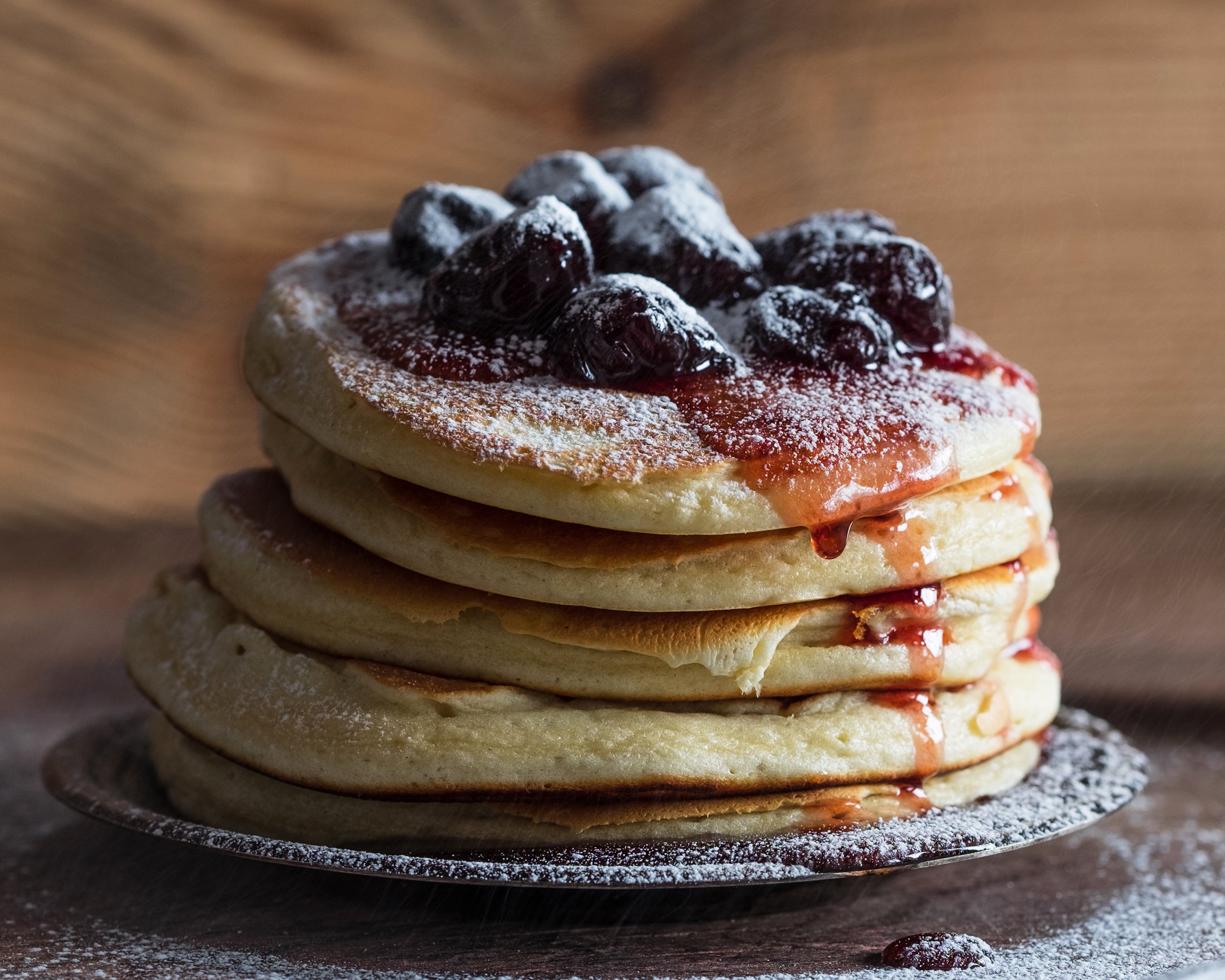 Cherry Vanilla Pancakes